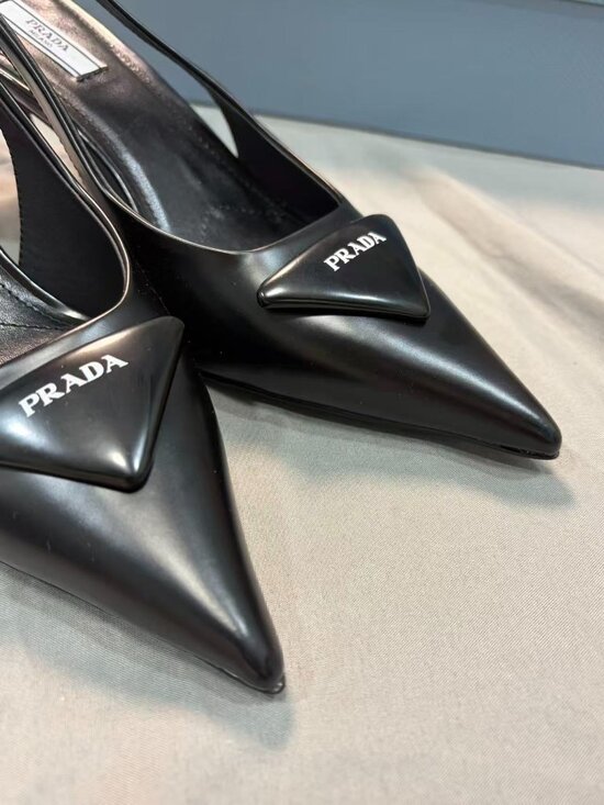 Prada Authentic Women's Black Heels - Picture 4 of 5